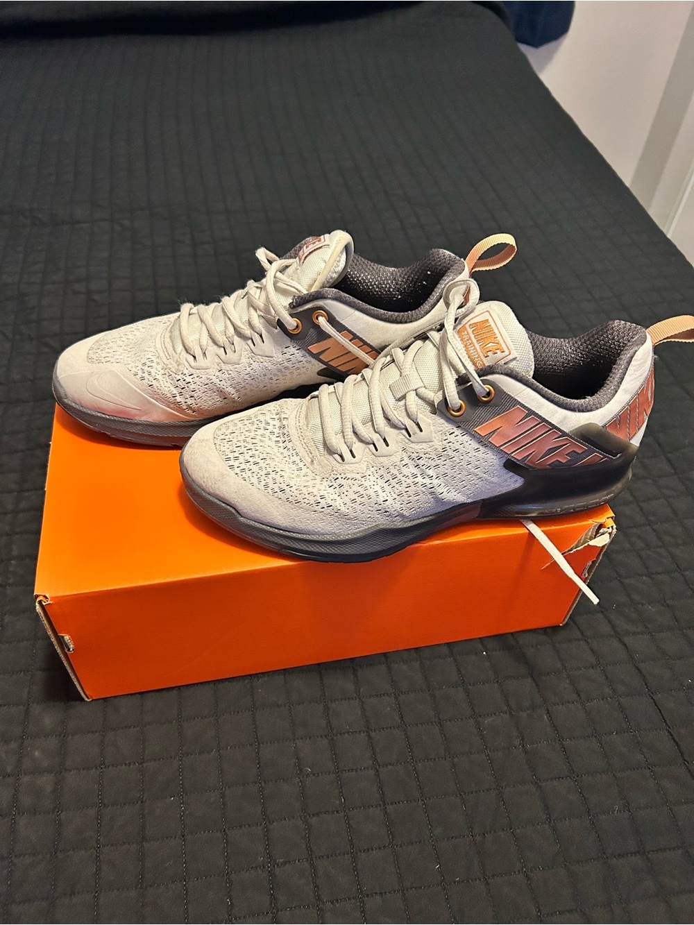 Nike Men’s Athletic Shoes with Black and Orange Details